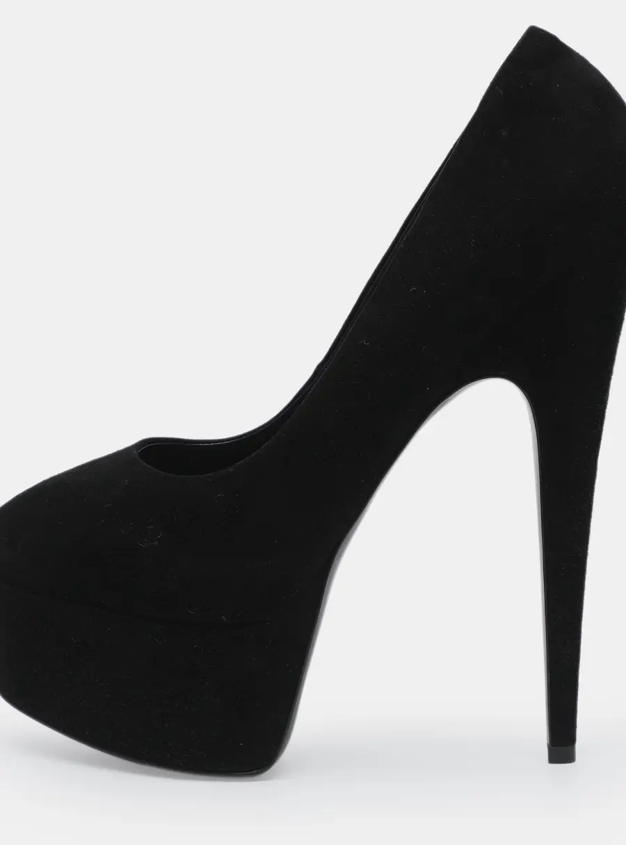 Giuseppe Zanotti Size 39 Black Suede Platform Pumps