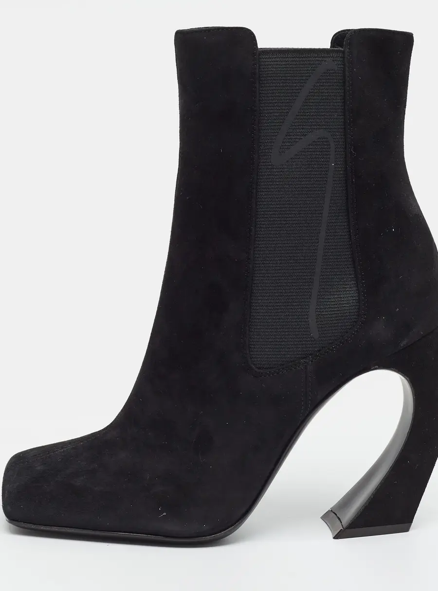 Giuseppe Zanotti Starwars Size 37 Black Suede Ankle Length Boots