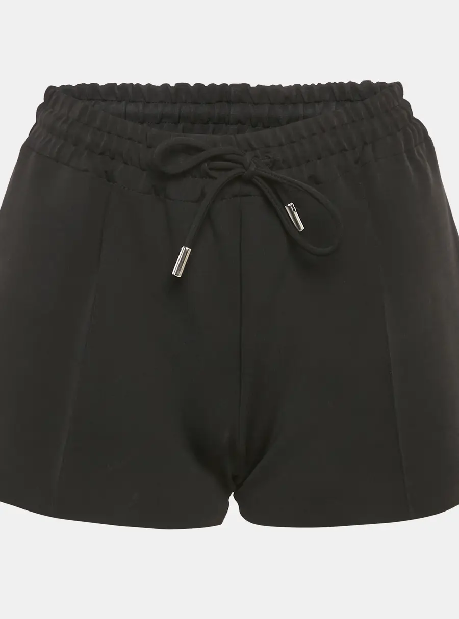 Givenchy Black Jersey Drawstring Shorts XS