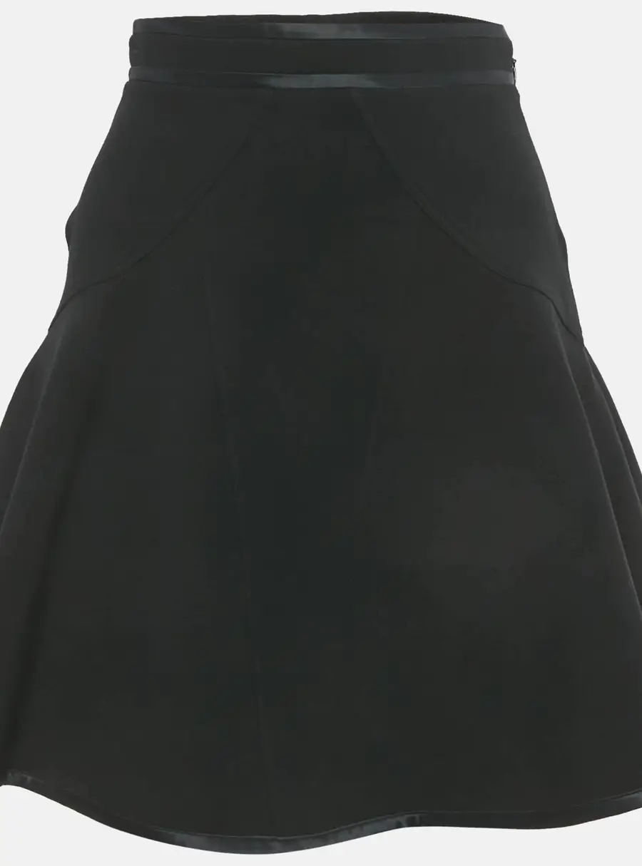 Givenchy Black Knit Flared Mini Skirt S