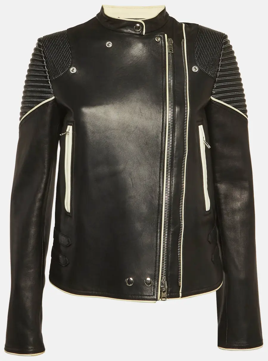 Givenchy Black Leather Biker Jacket M