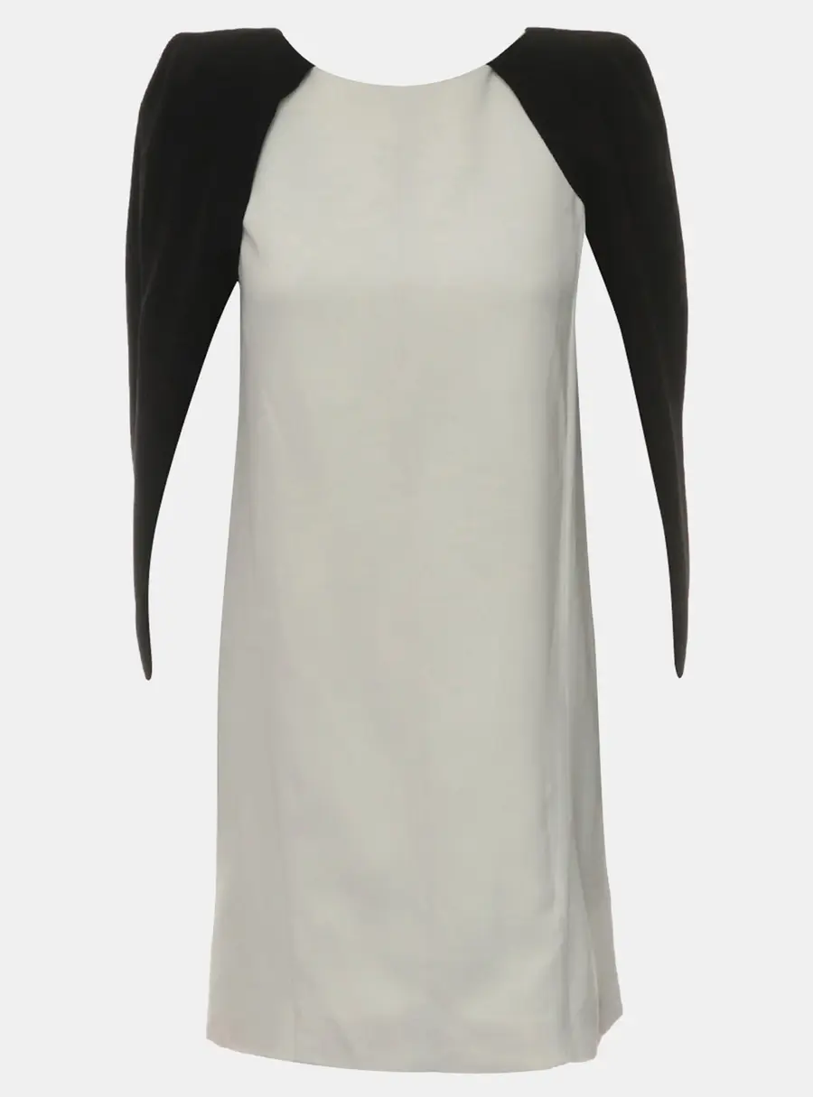 Givenchy Cape Crepe Mini Dress With Padded Shoulder FR 36