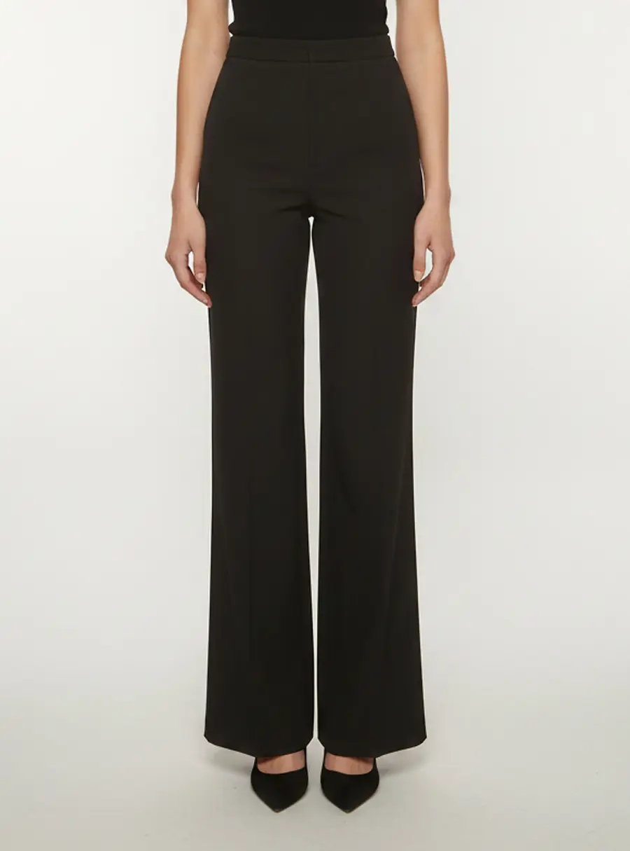 Givenchy Black Wool High Waist Trousers M