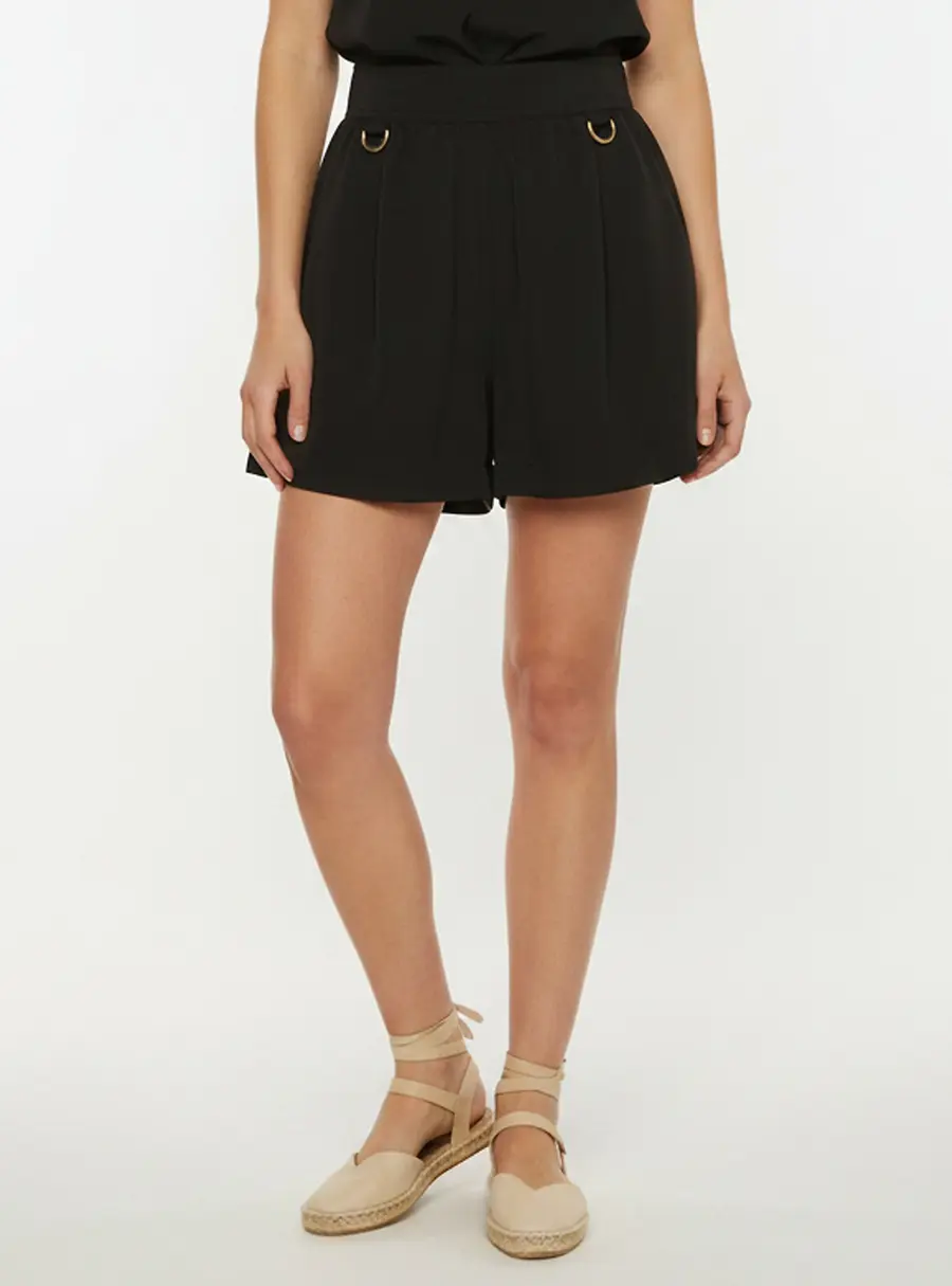 Givenchy Black Wool Regular Shorts S