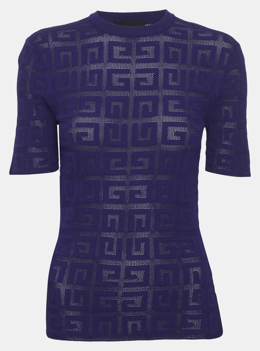 Givenchy Indigo Stretch Knit Tops XS