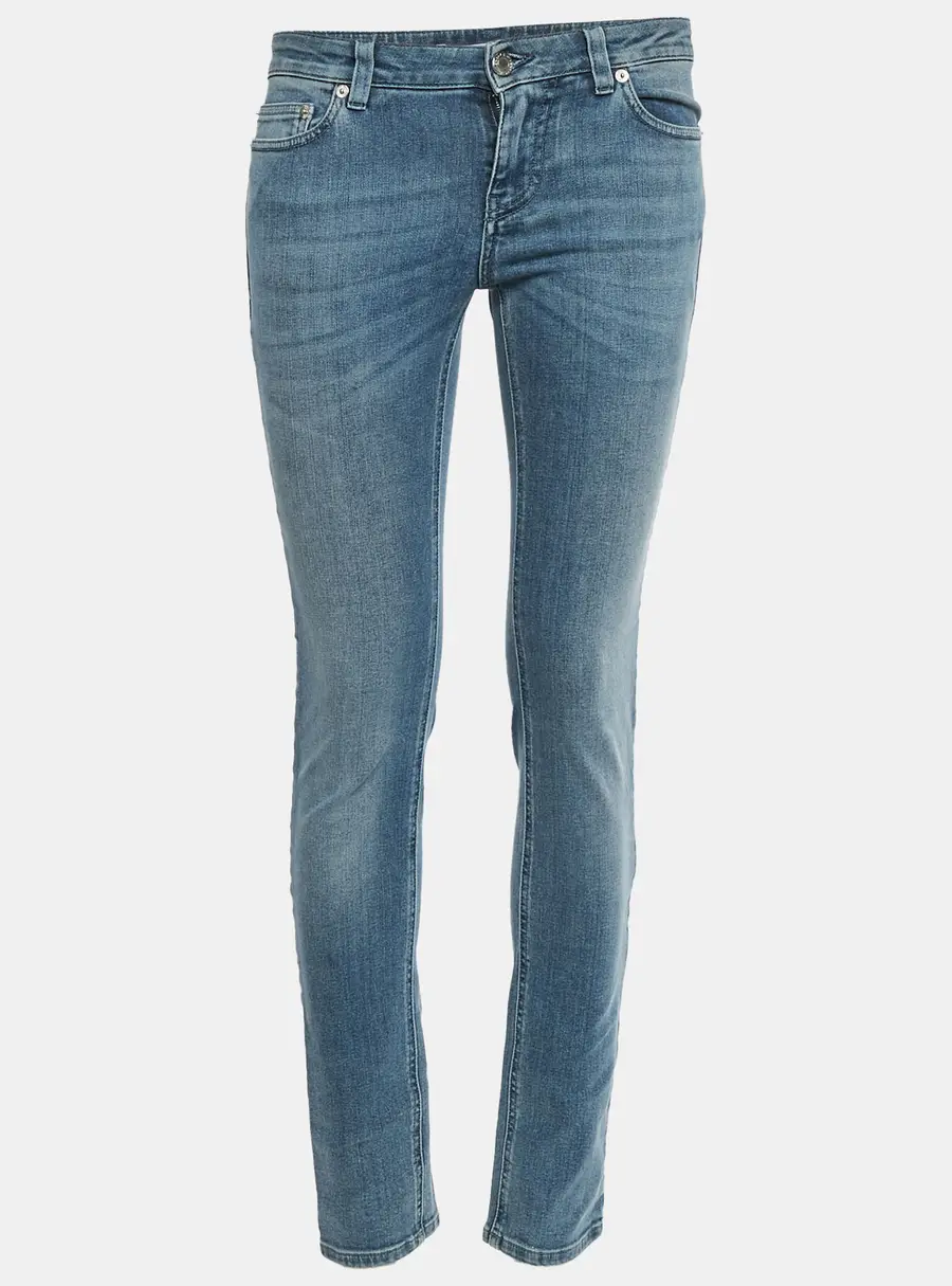 Givenchy Blue Star Print Denim Low Waist Jeans S/Waist 26"