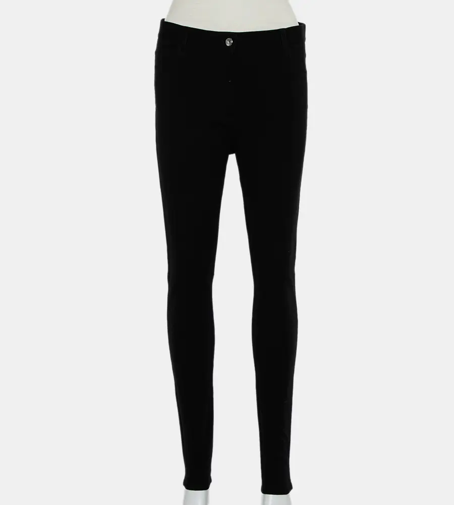 Givenchy Black Knit Zip Front Leggings M