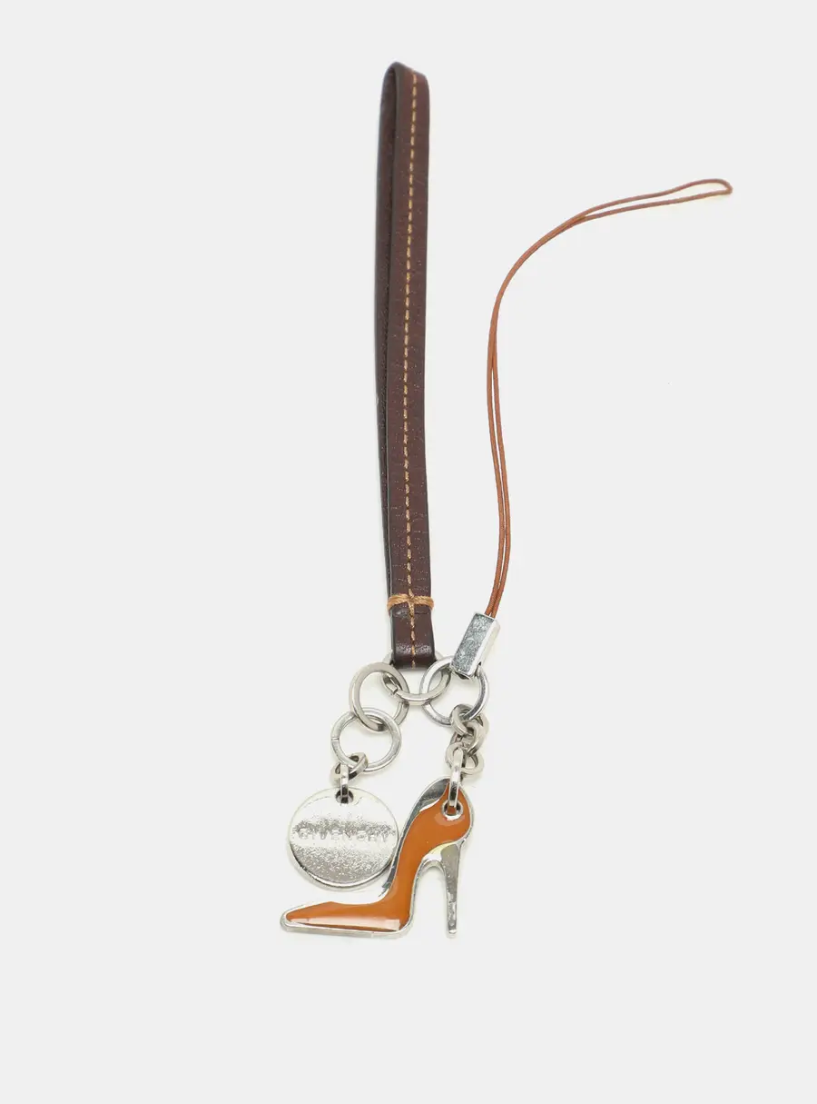 Givenchy Brown Leather Cell Phone Charm
