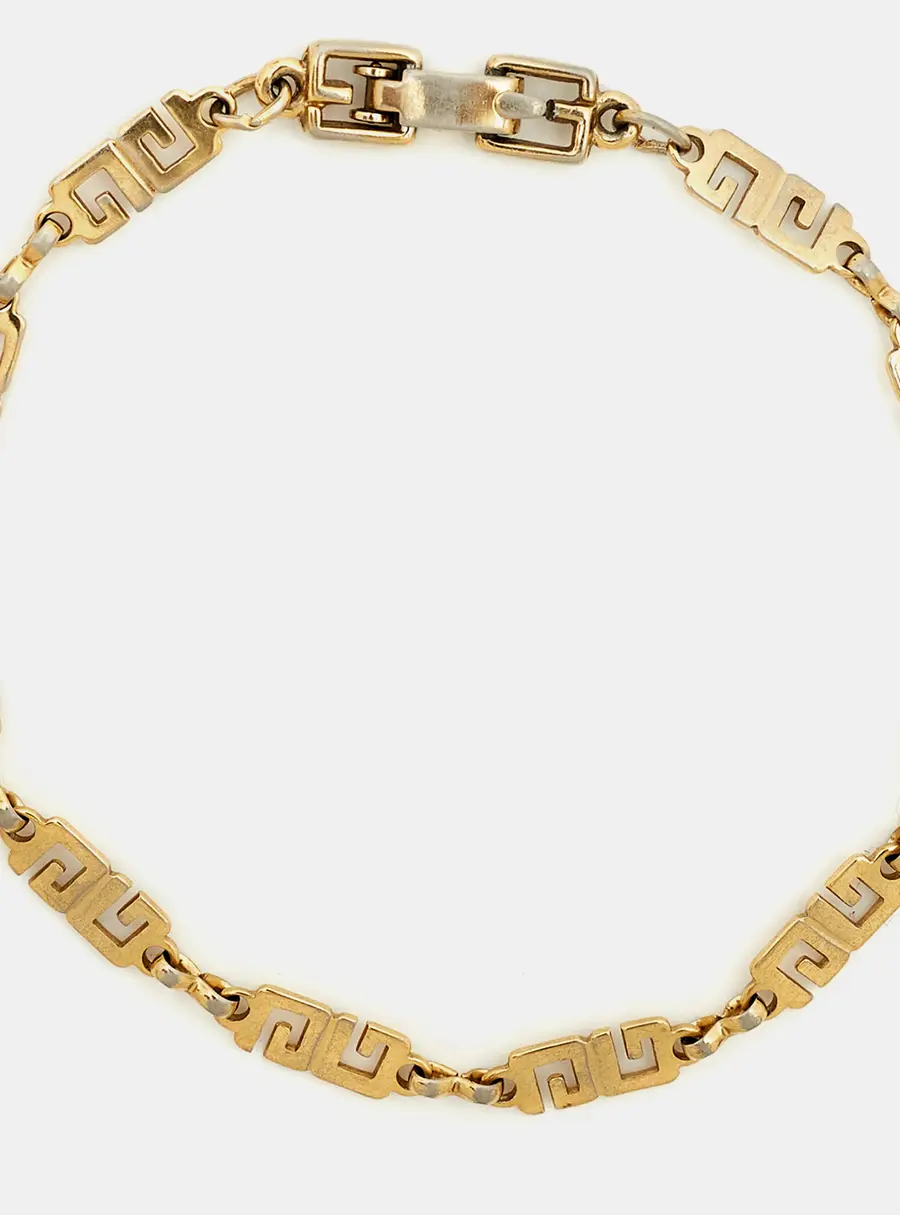 Givenchy G Gold Tone Chain Bracelet