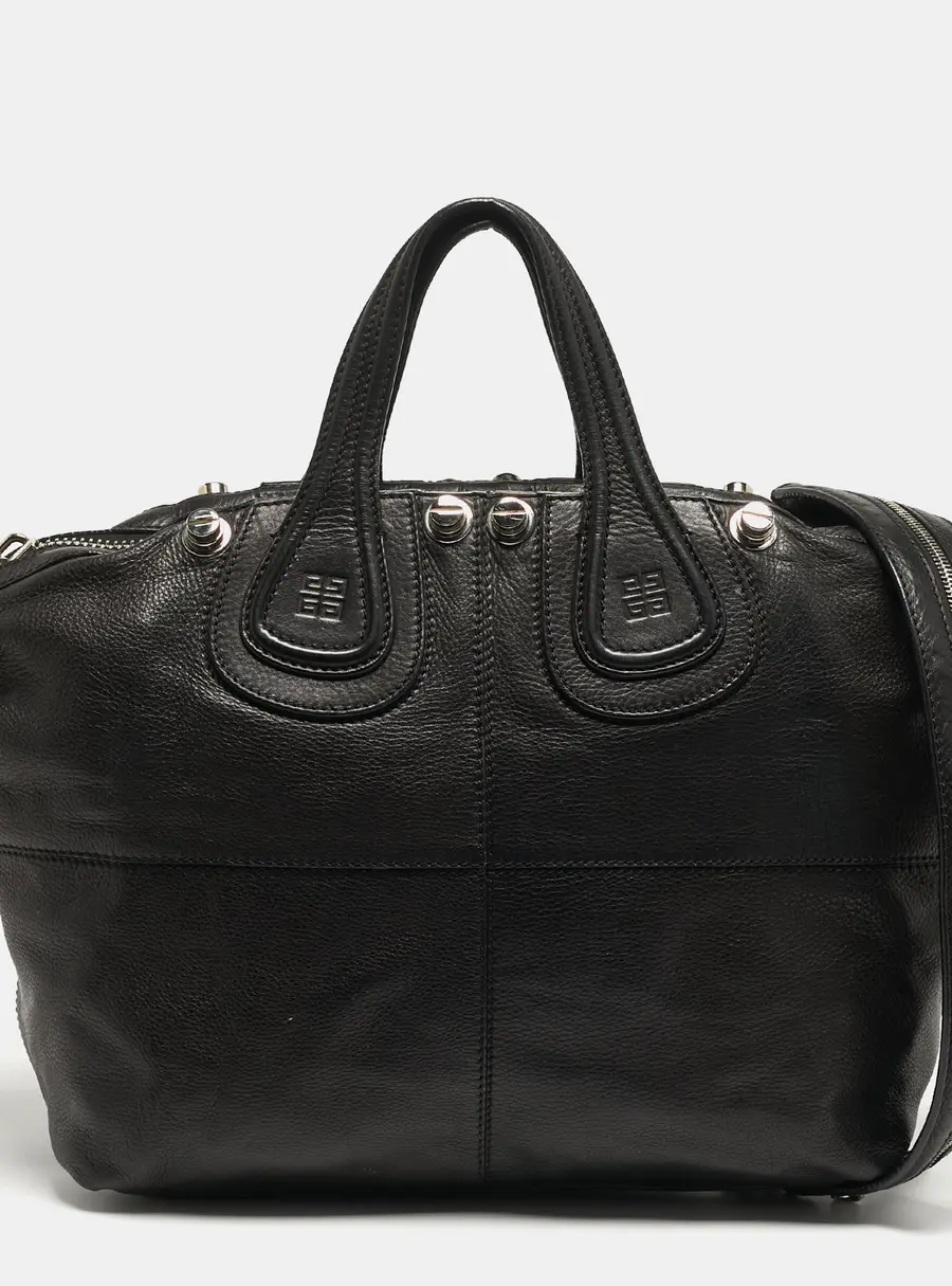 Givenchy Nightingale Embellished Medium Black Leather Bag