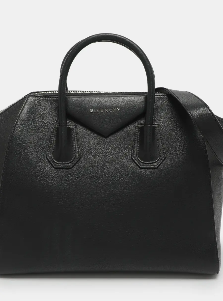 Givenchy Antigona Medium Black Leather Satchel