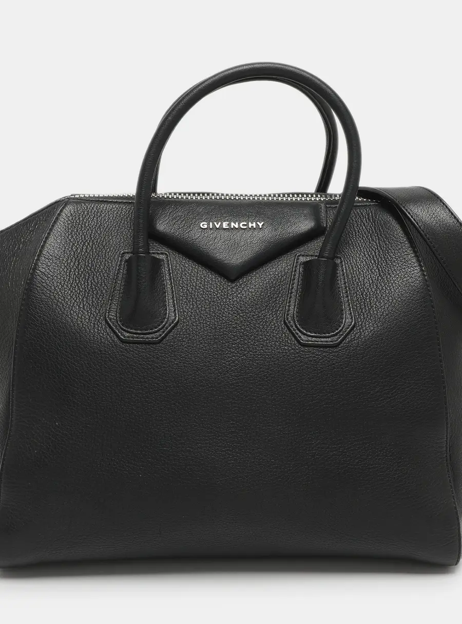 Givenchy Antigona Medium Black Leather Satchel