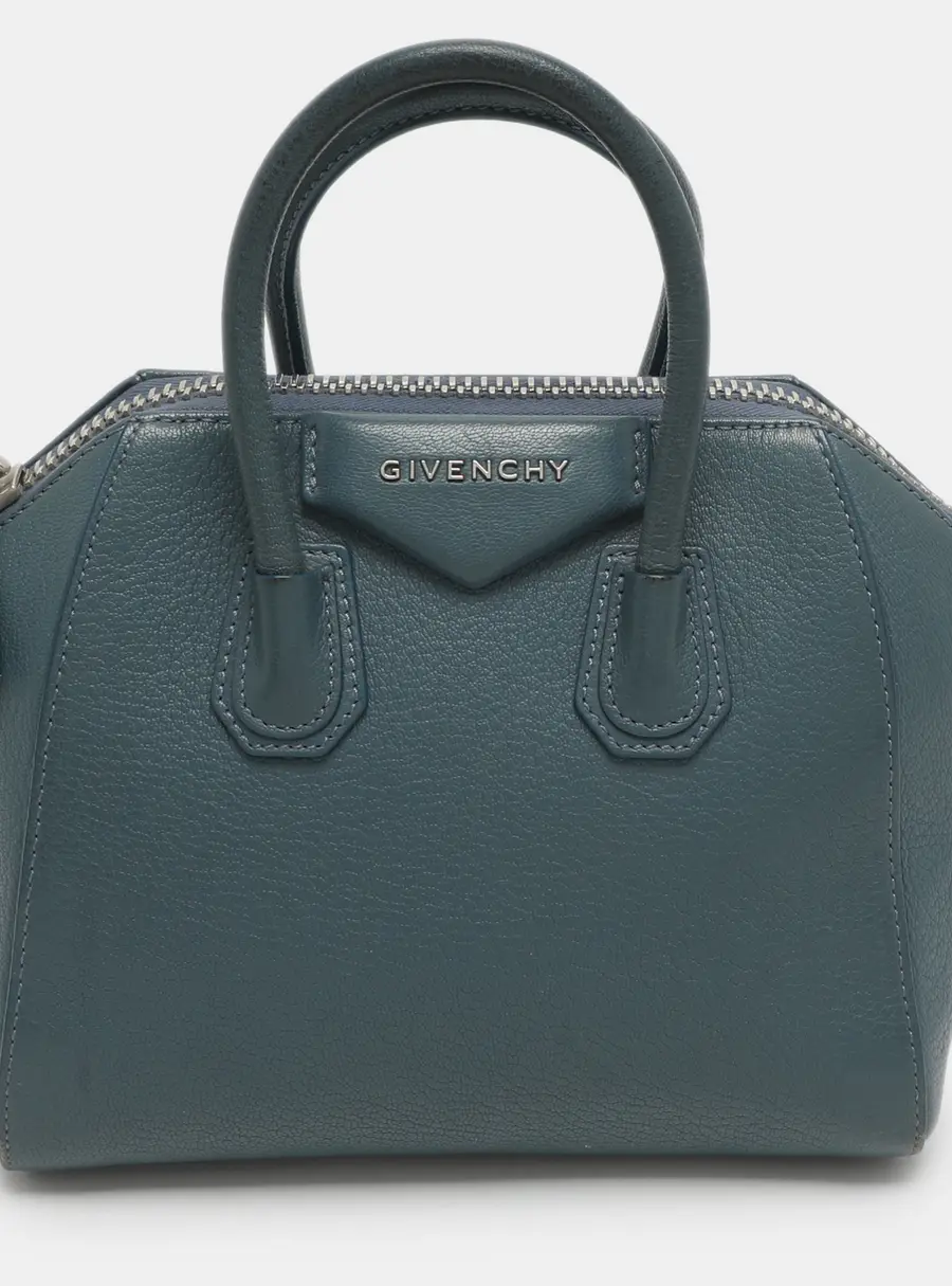 Givenchy Antigona Mini Blue Leather Satchel