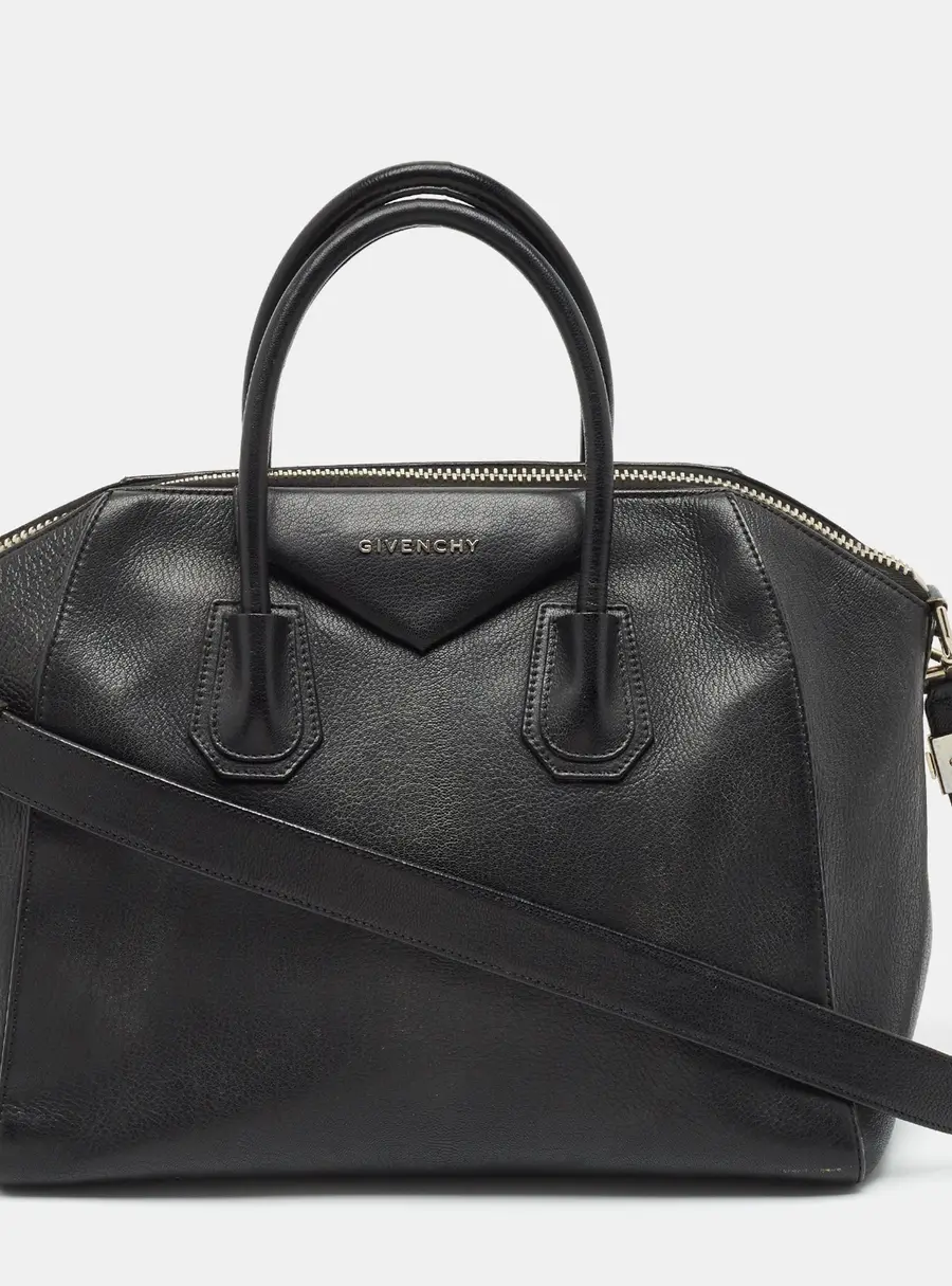 Givenchy Antigona Medium Black Leather Satchel
