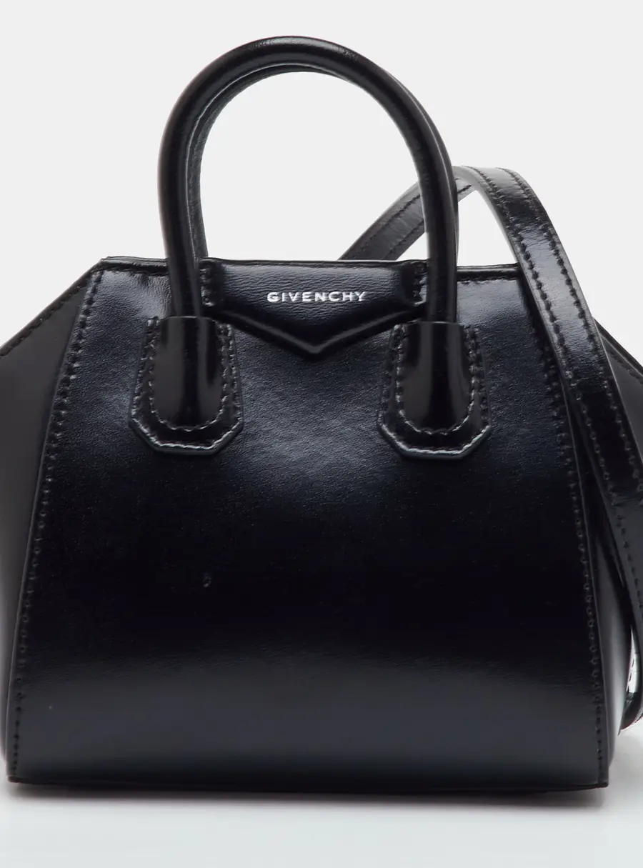 Givenchy Antigona Micro Black Leather Crossbody Bag