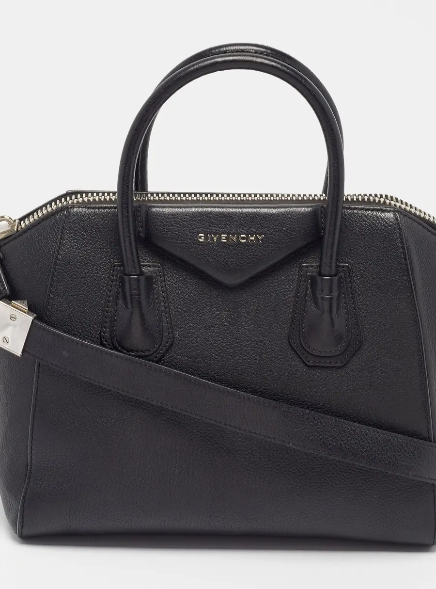 Givenchy Antigona Small Black Leather Satchel