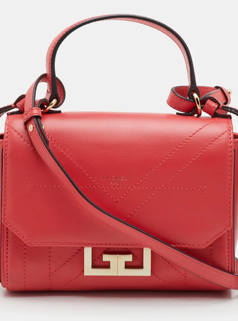 Givenchy Eden MiniCoral Pink Leather Top Handle Bag