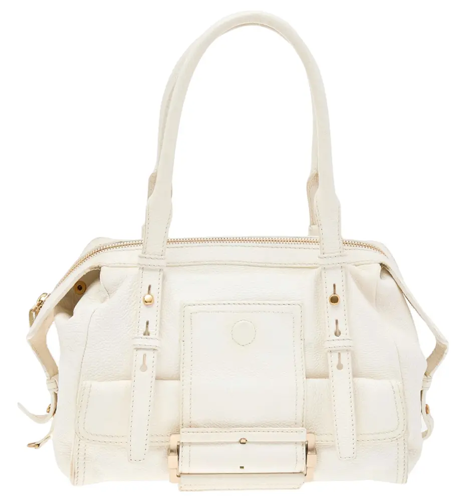 Givenchy White Leather Satchel