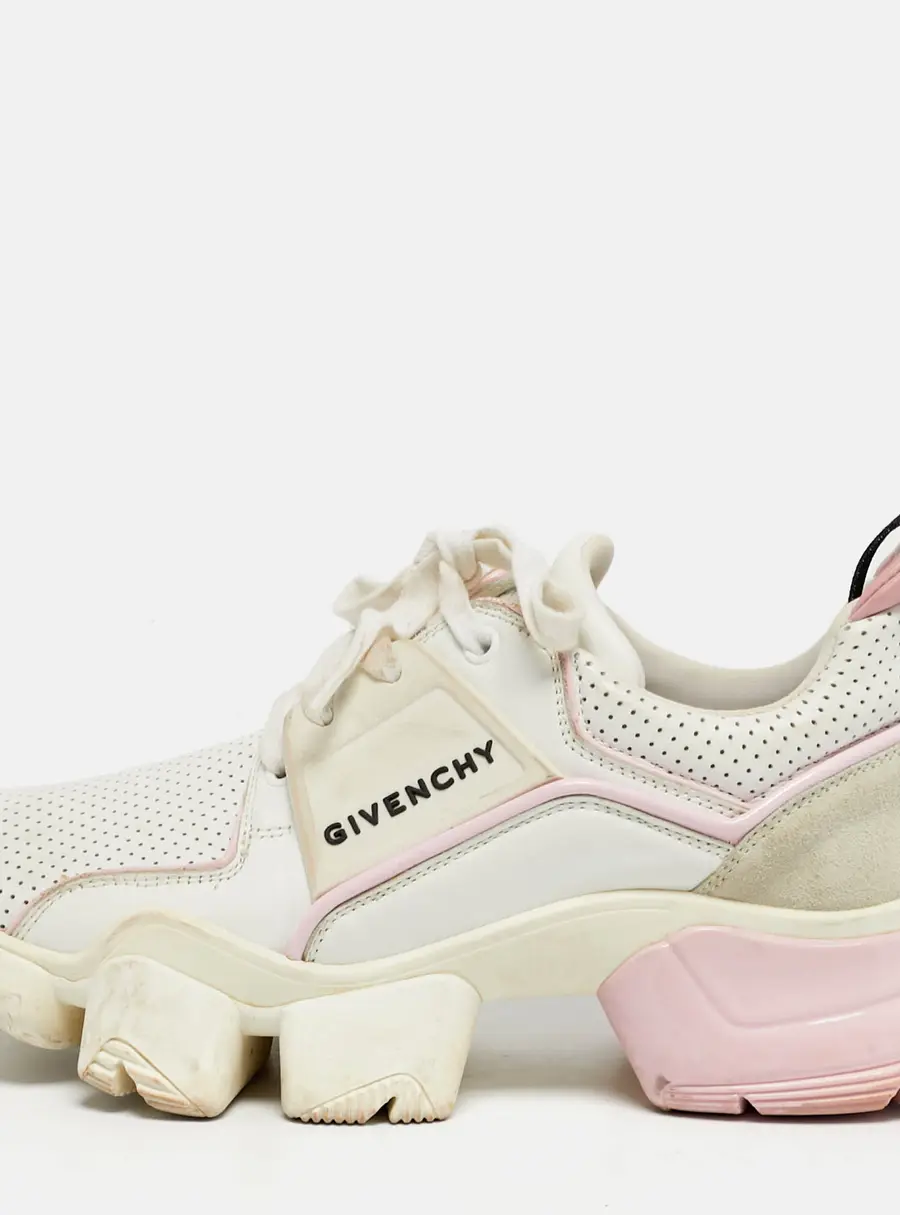 Givenchy Jaw Size 38 Tricolor Leather and Suede Low Top Sneakers