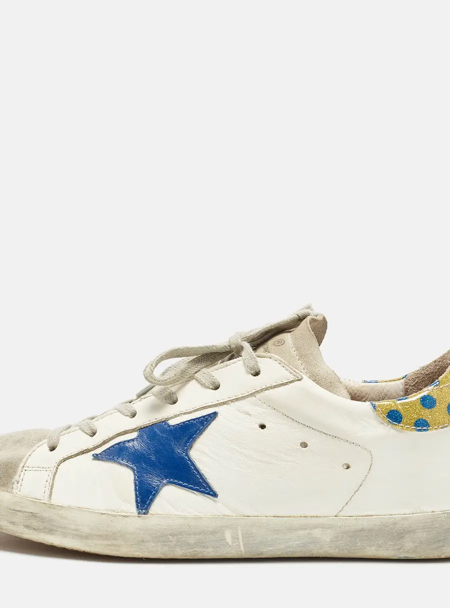 Golden Goose Super Star Size 40 Multicolor Leather and PVC Low Top Sneakers