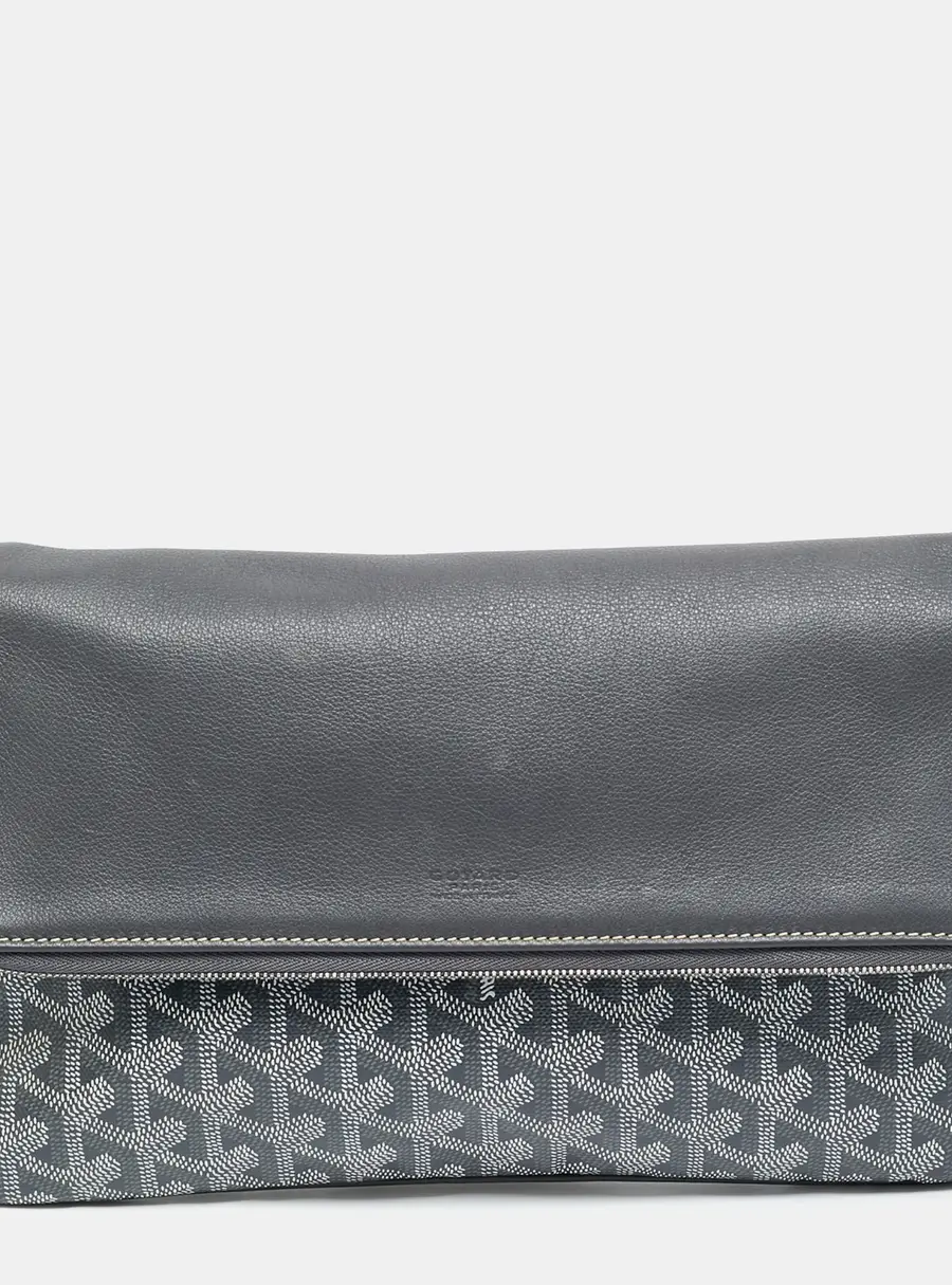Goyard Sainte Marie MM Grey Goyardine Coated Canvas Clutch