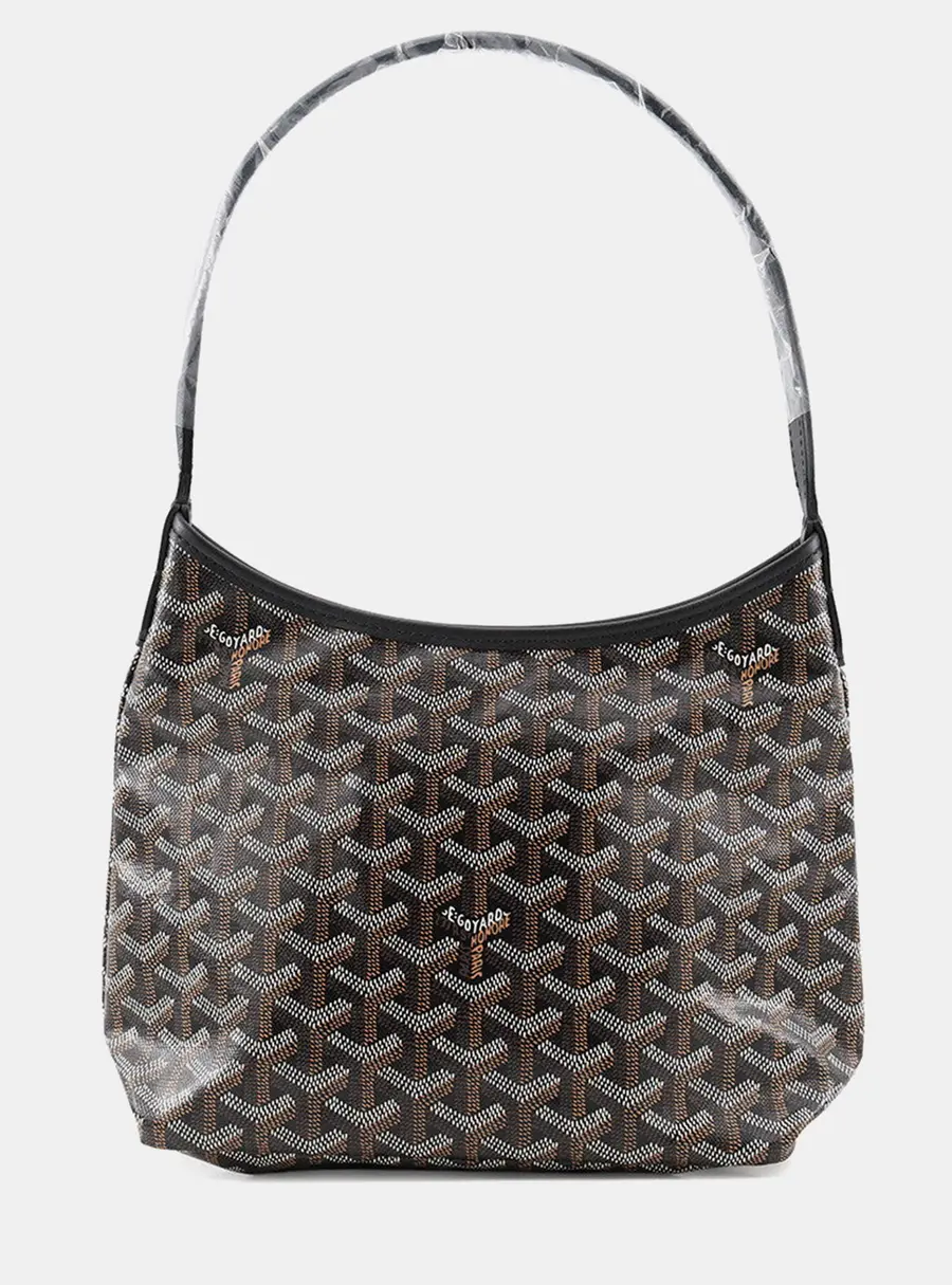 Goyard Boheme Hobo Bag BlackBOHEMEMINT PVC Leather Size Mini