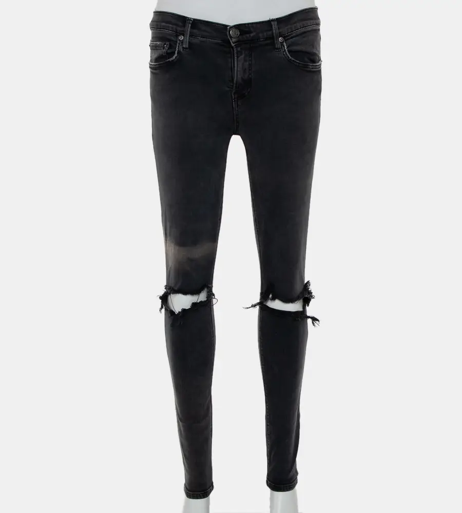 Grlfrnd Grey Denim Skinny Candice Jeans M