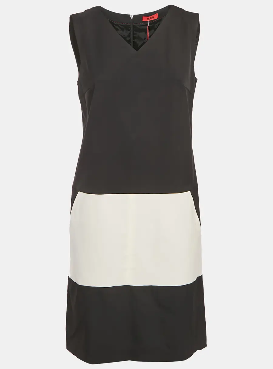 Hugo Boss Black Gabardine Pocket Detail Keluna Dress M