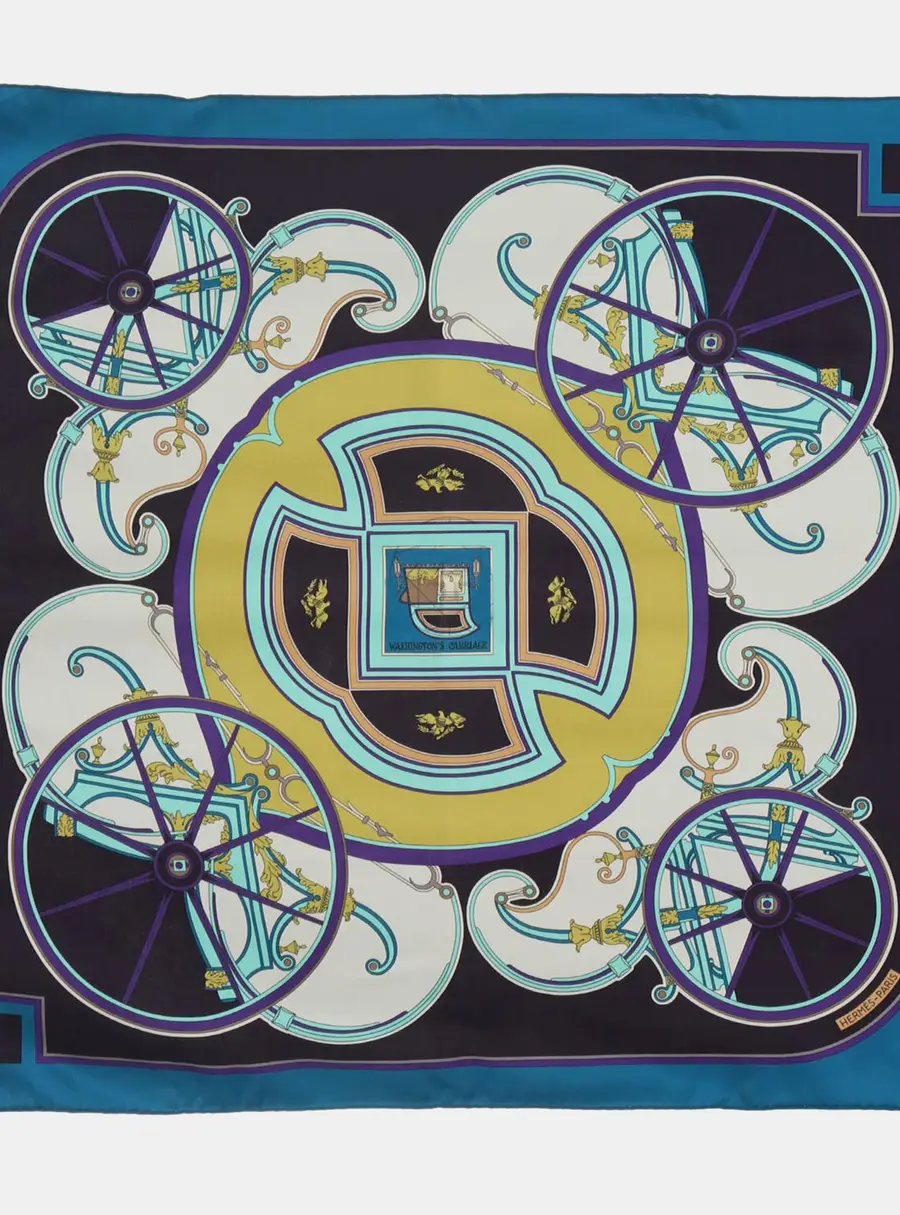Hermes Washington's Carriage Scarf