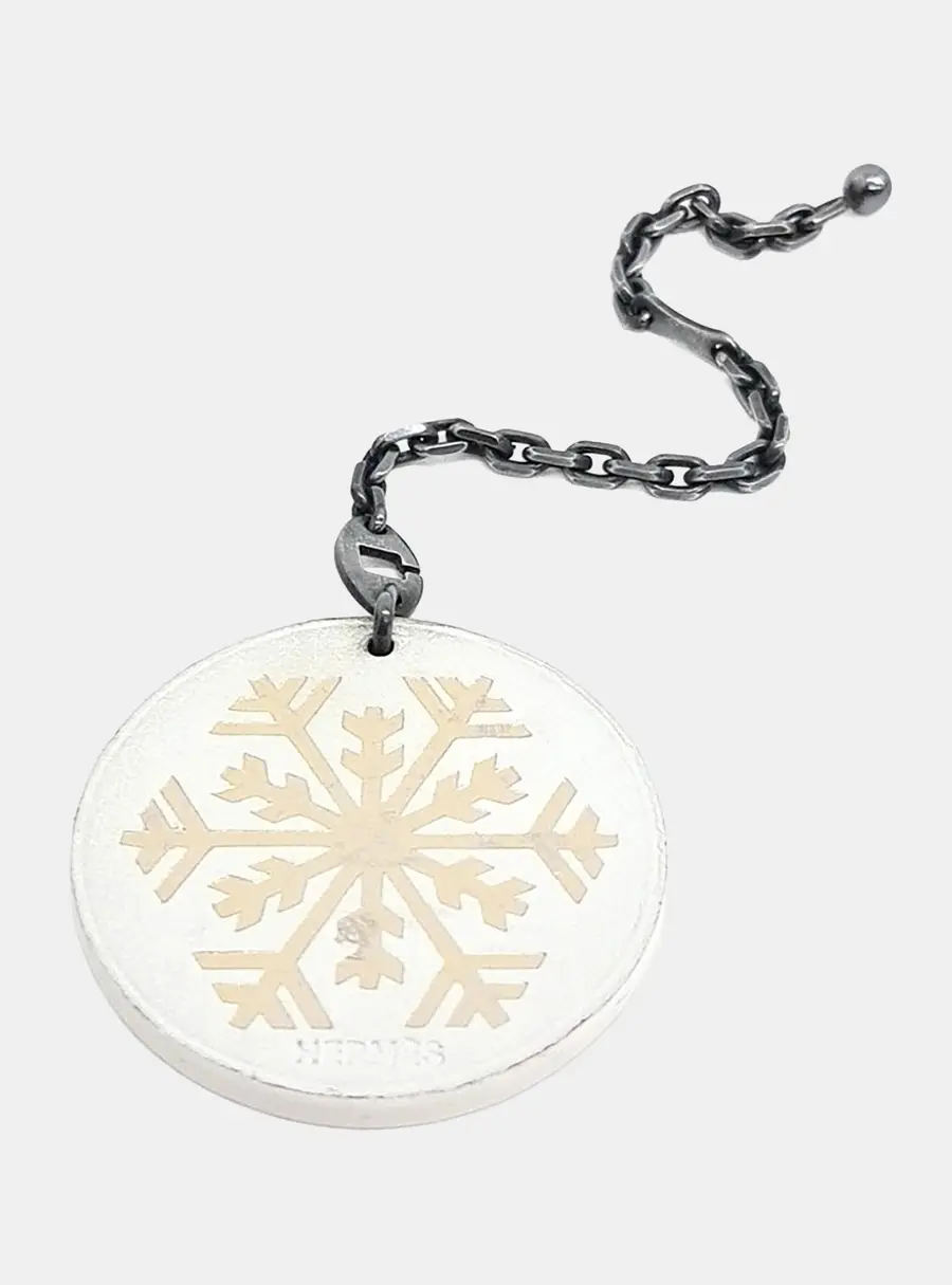 Hermes Silver Chain Snowflake Bag