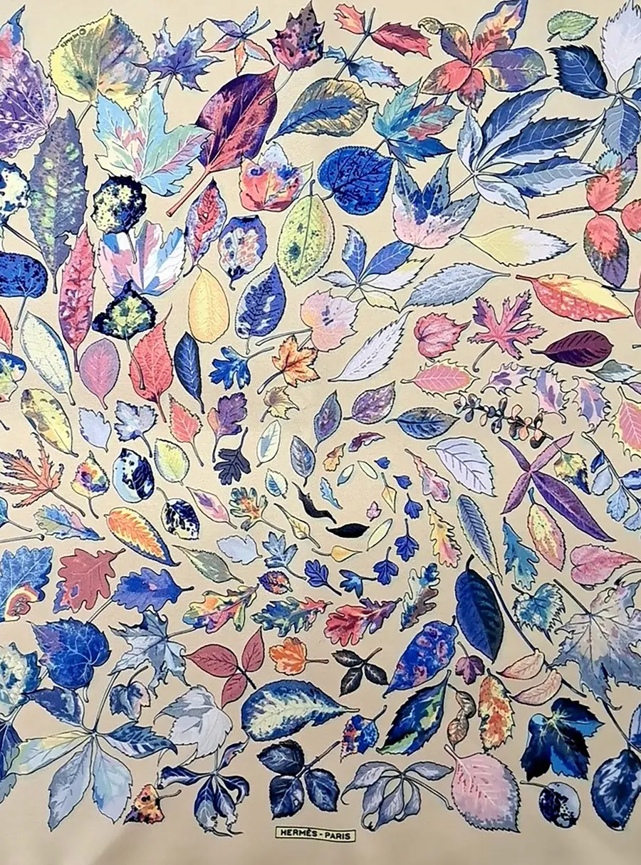 Hermes Multicolor Silk Petite Scarf