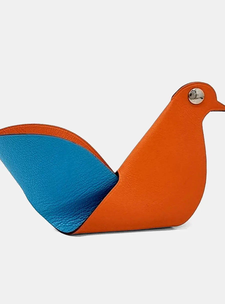 Hermes Red Blue Leather Clicage