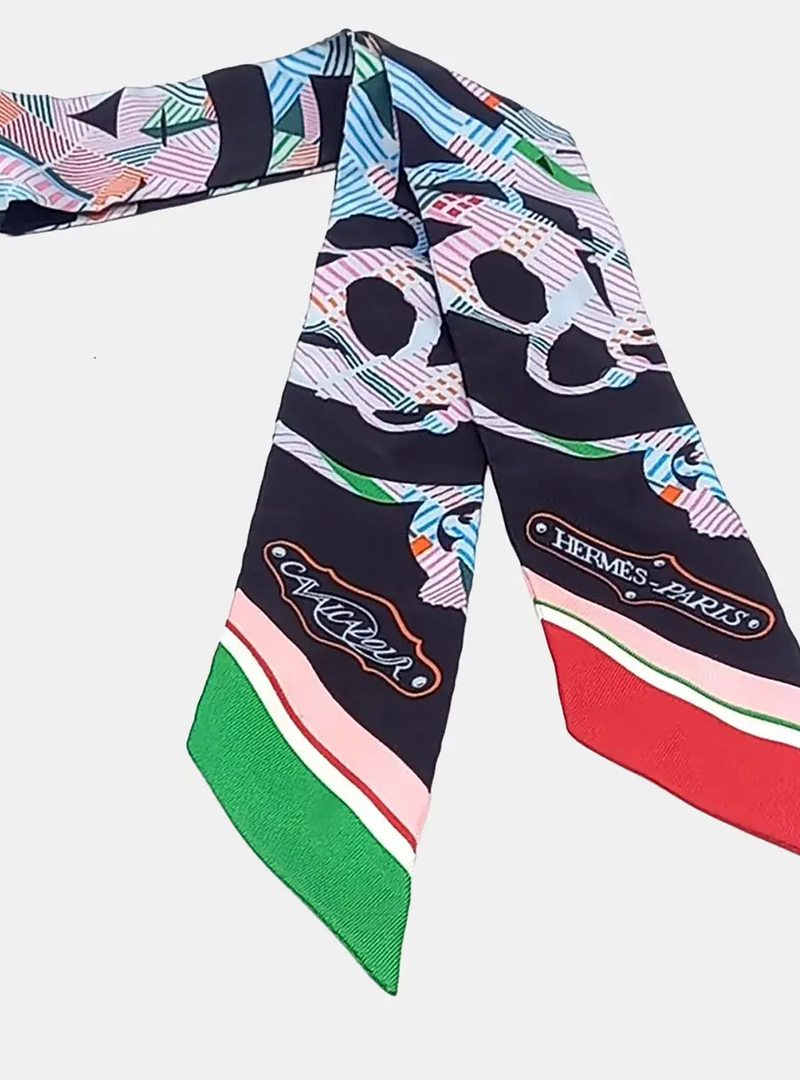 Hermes silk multicolor twilly scarf