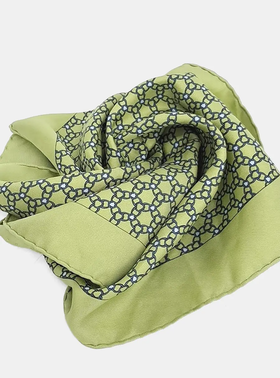 Hermes Petite Silk green Scarf