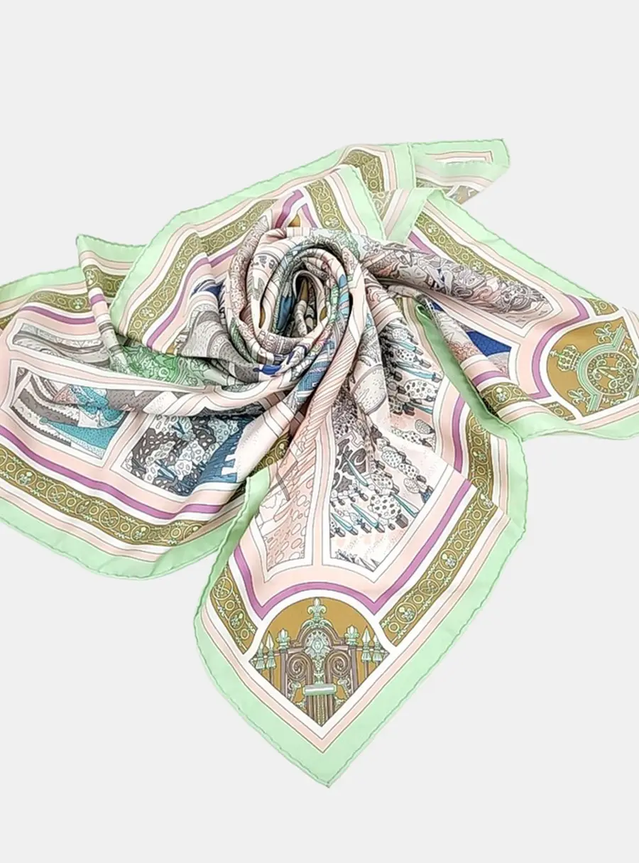 Hermes silk scarf
