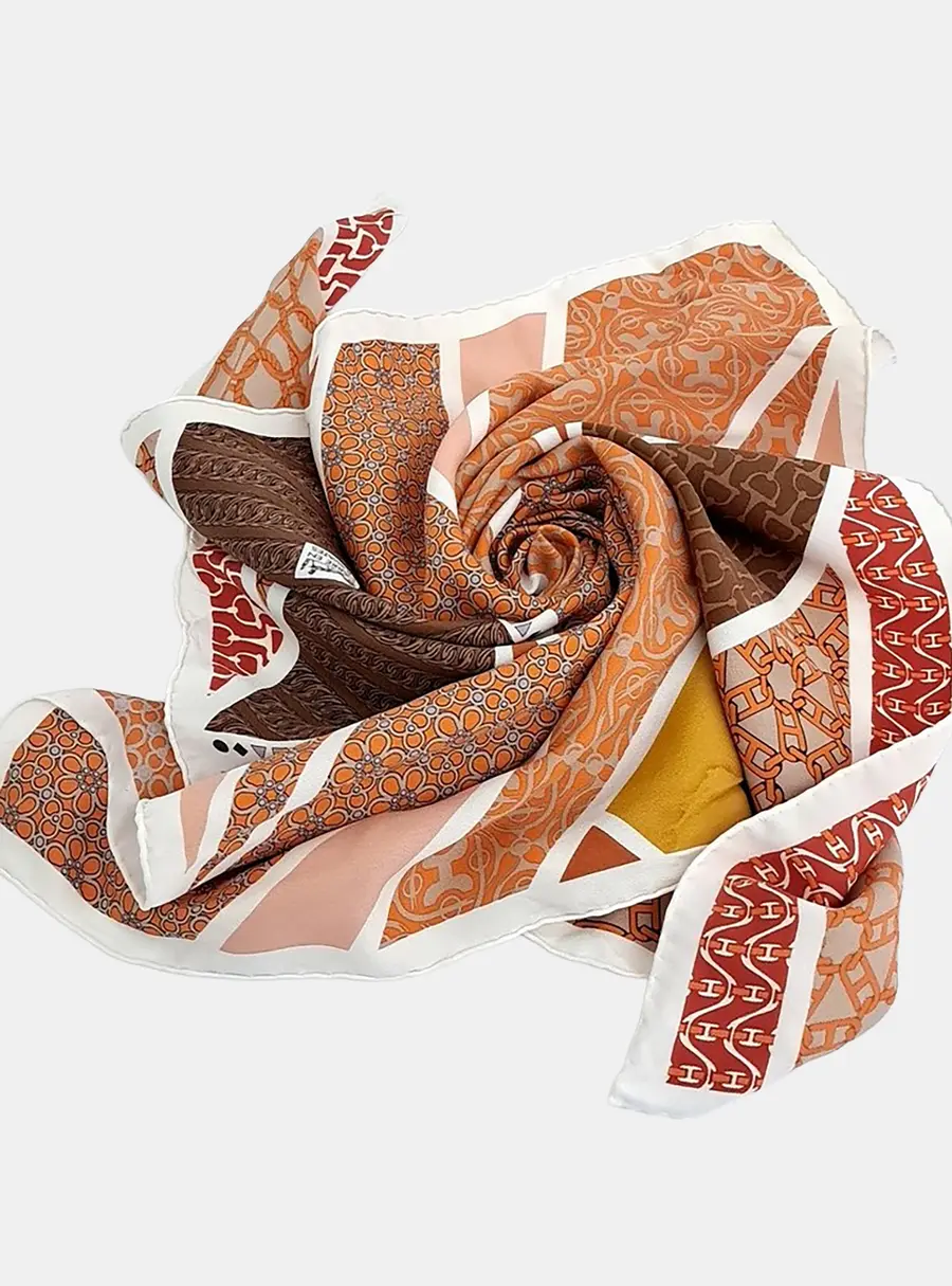Hermes silk scarf