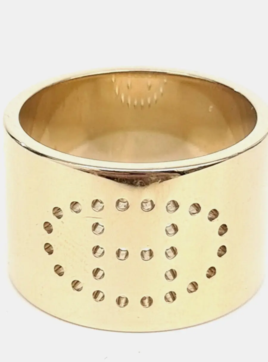 Hermes Gold Scarf Ring
