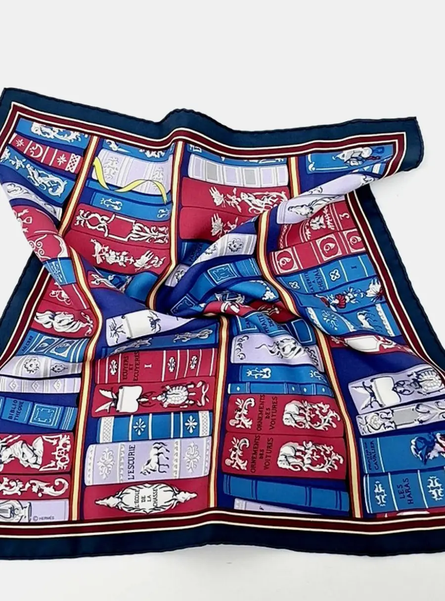 Hermes Pink Silk Petite Scarf