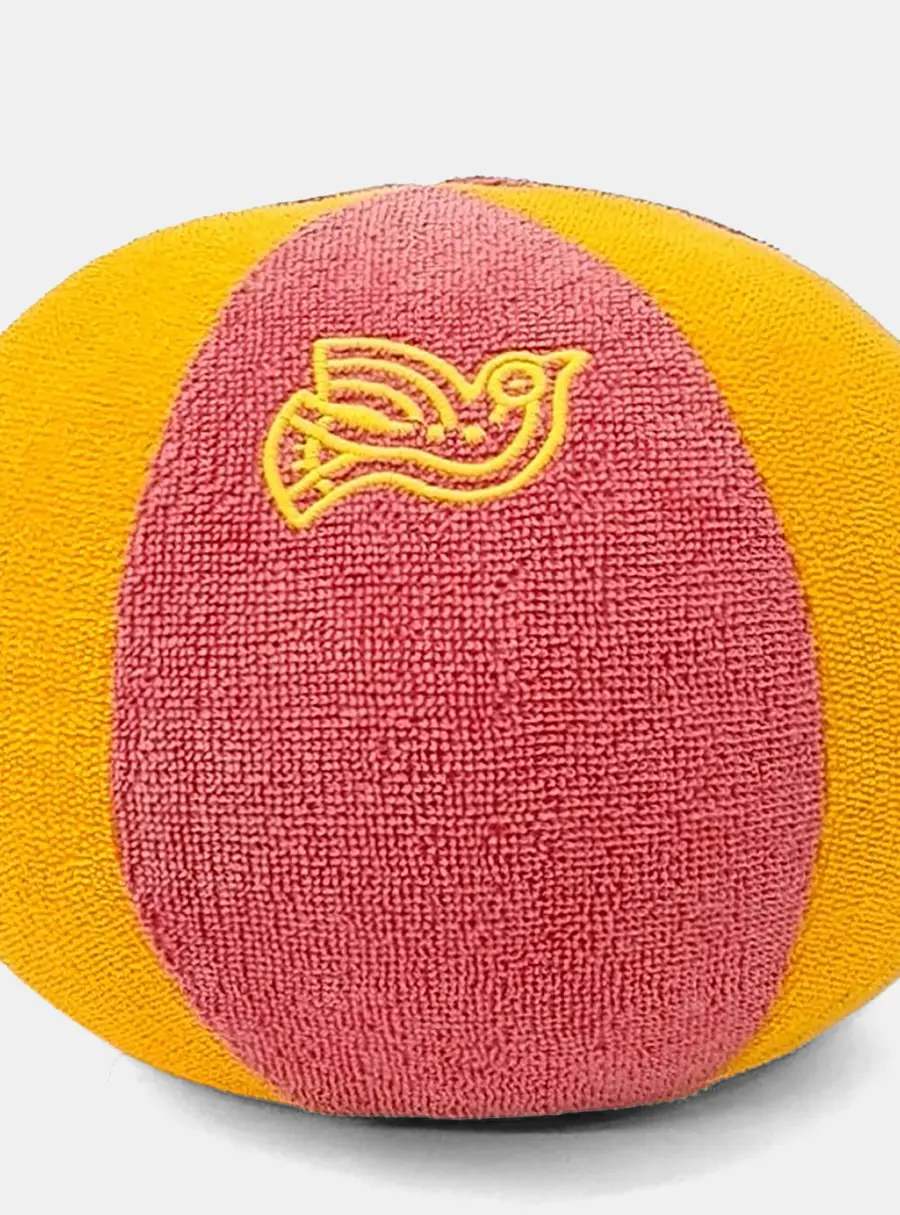 Hermes Red/Yellow Cotton Ball Cushion