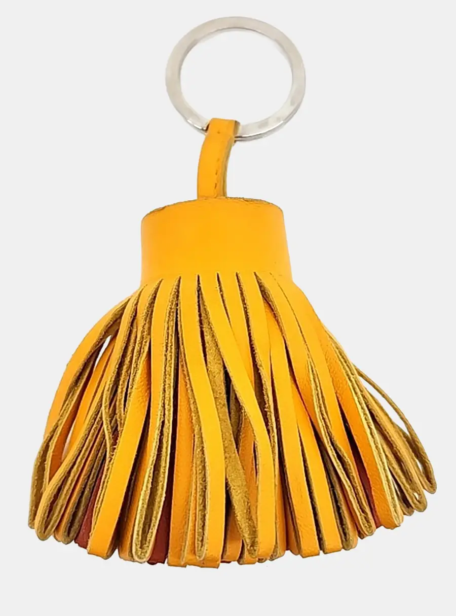 Hermes Carmen tassel keyring