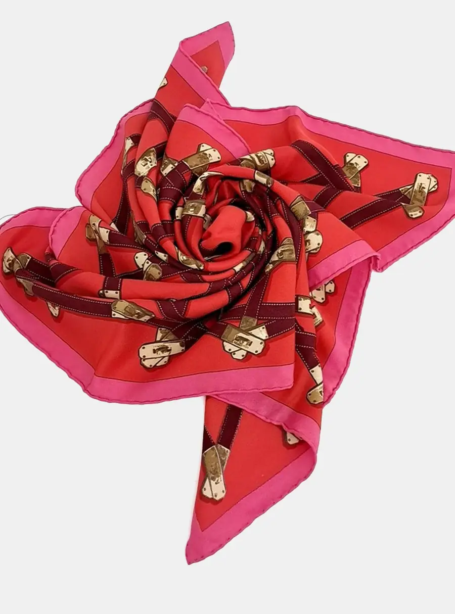 Hermes Multicolor Silk Scarf