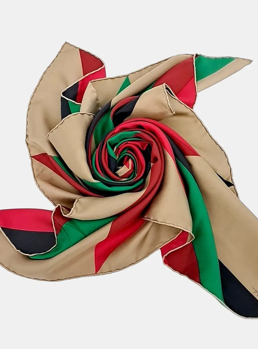 Hermes Multicolor Silk Scarf