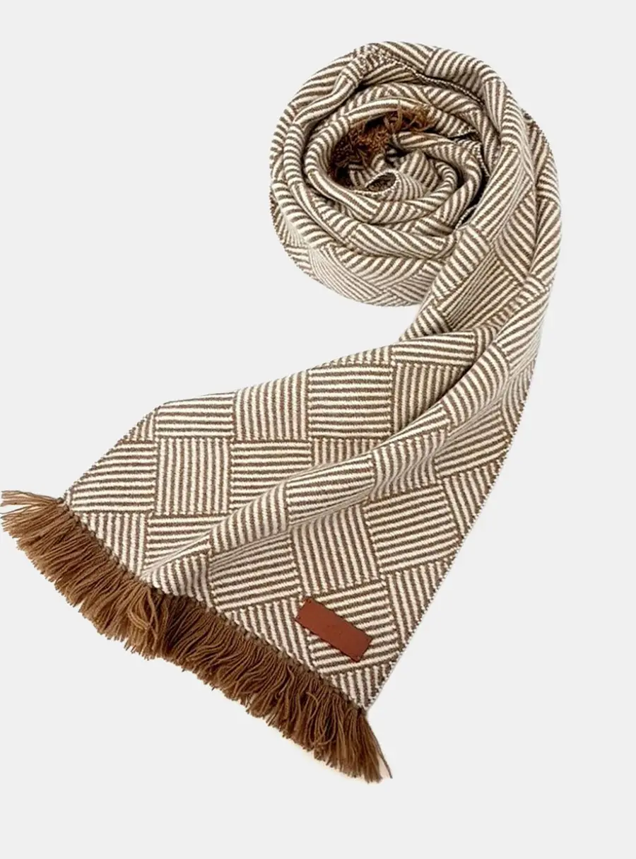 Hermes Brown Cashmere Muffler