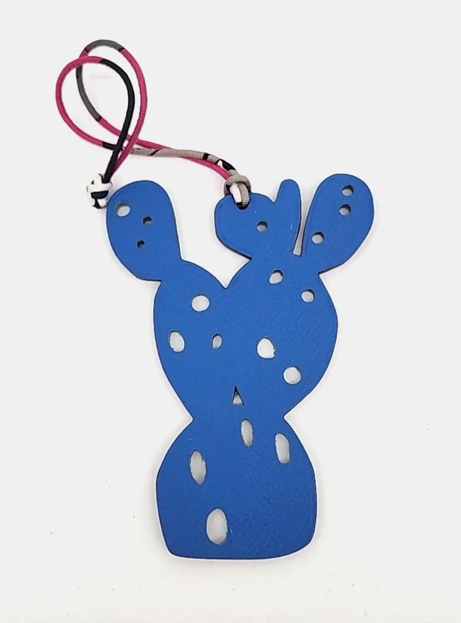 Hermes Petit H Petit Hache Blue Leather Bag Charm