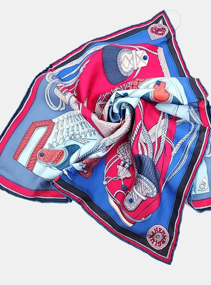 Hermes Petite Multicolor Silk Scarf