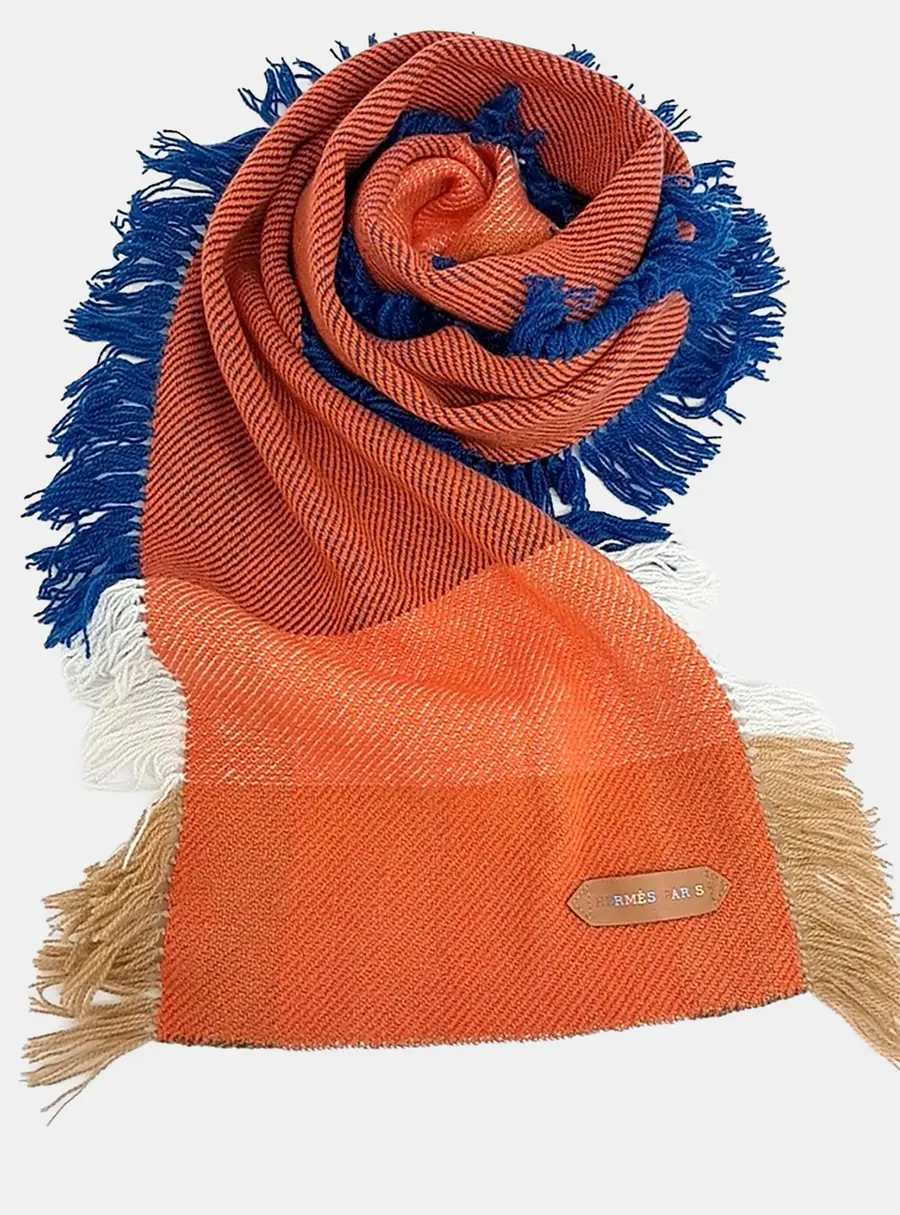 Hermes Cashmere Multicolor Muffler
