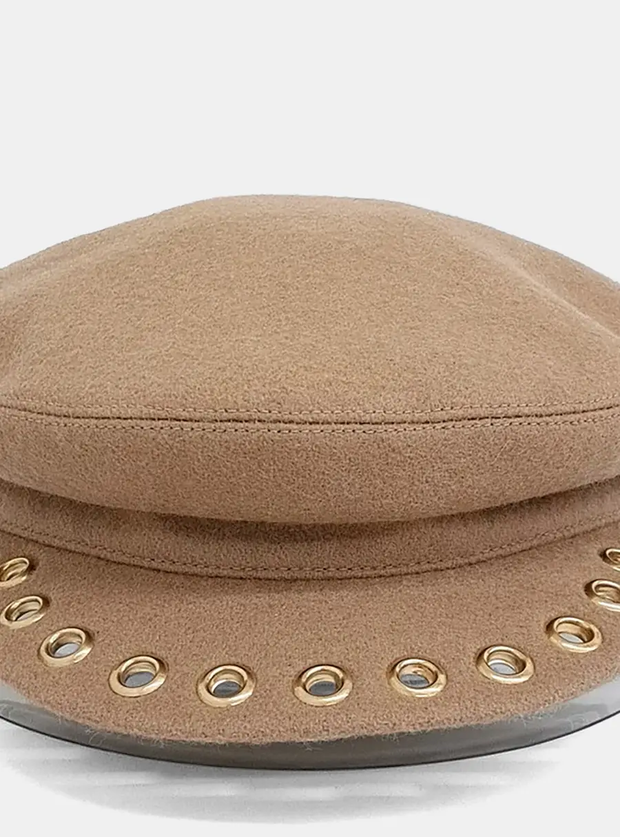 Hermes Beige Wool Hat Size 59