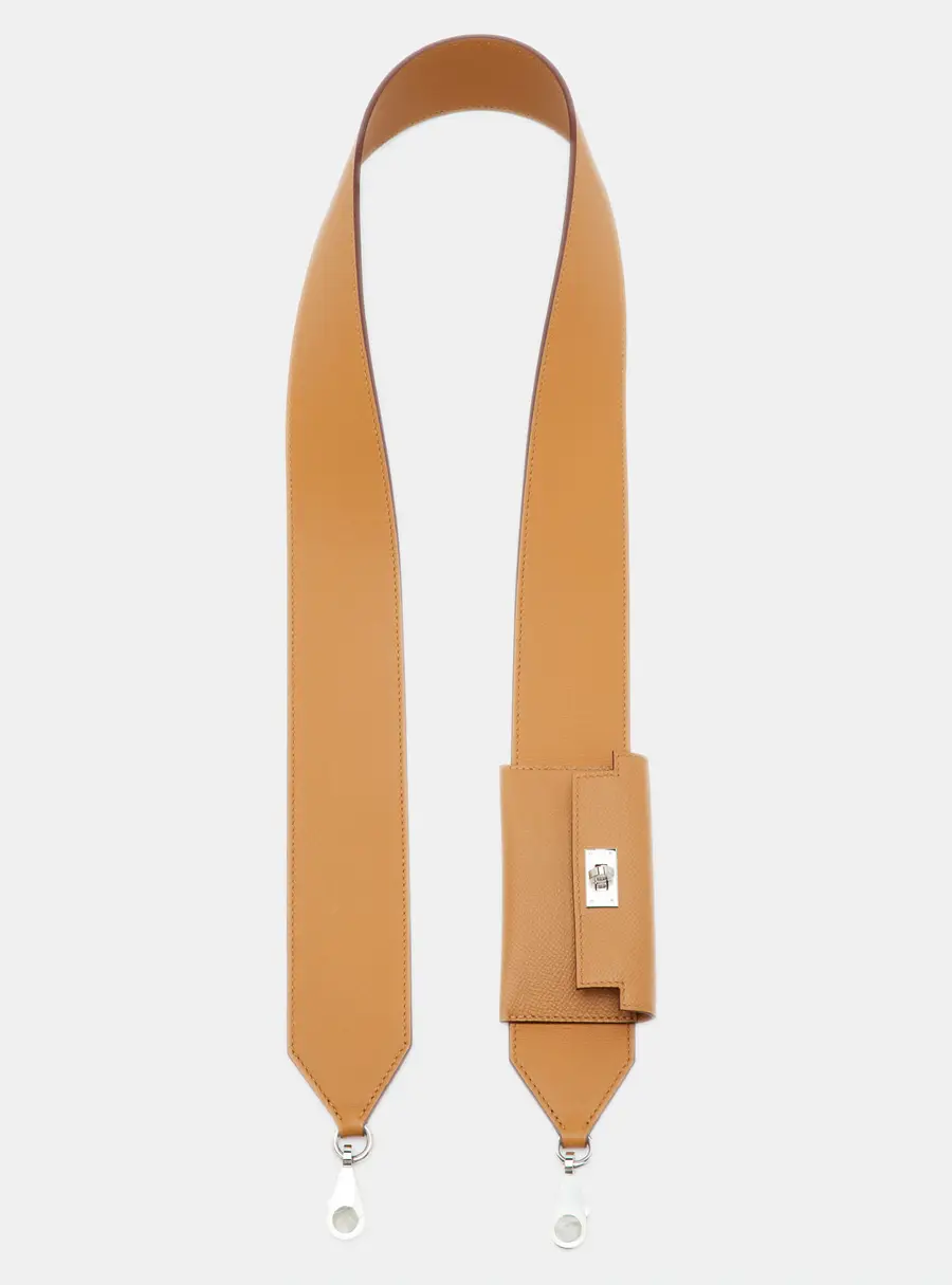Hermes Sesame Swift & Epsom Kelly Pocket 50mm Bag Strap