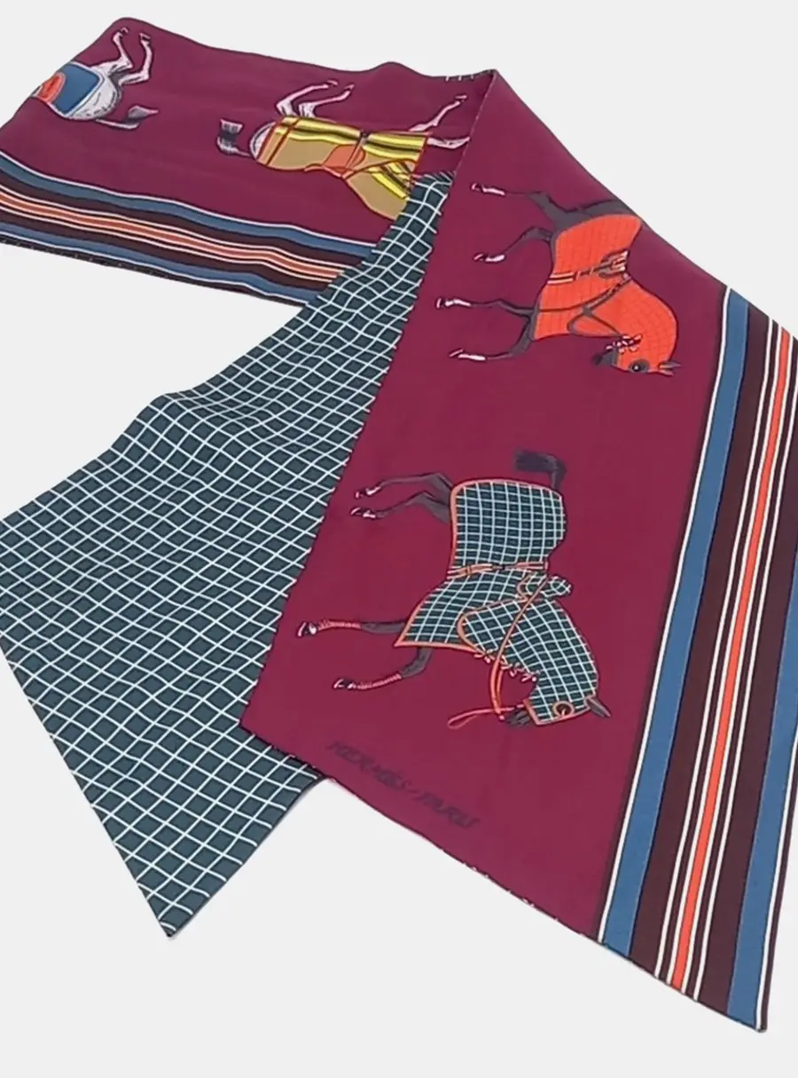Hermes Multicolor Maxi Twilly Scarf