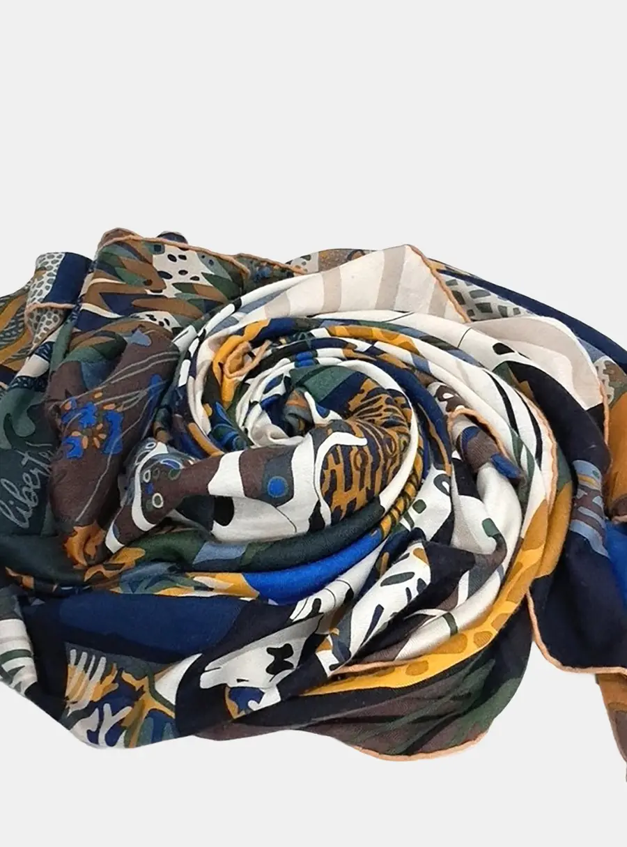 Hermes Cashmere Multicolor Shawl And Scarf